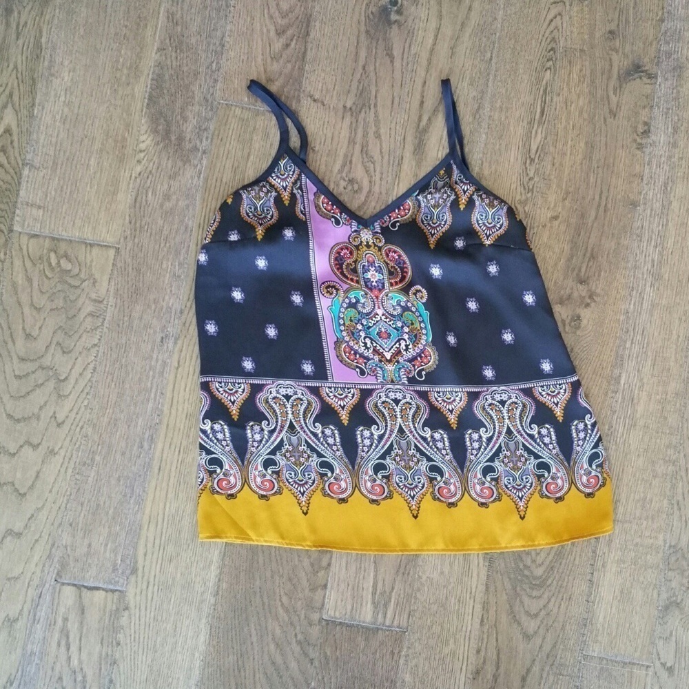 Vibrant Colored Paisley Camisole